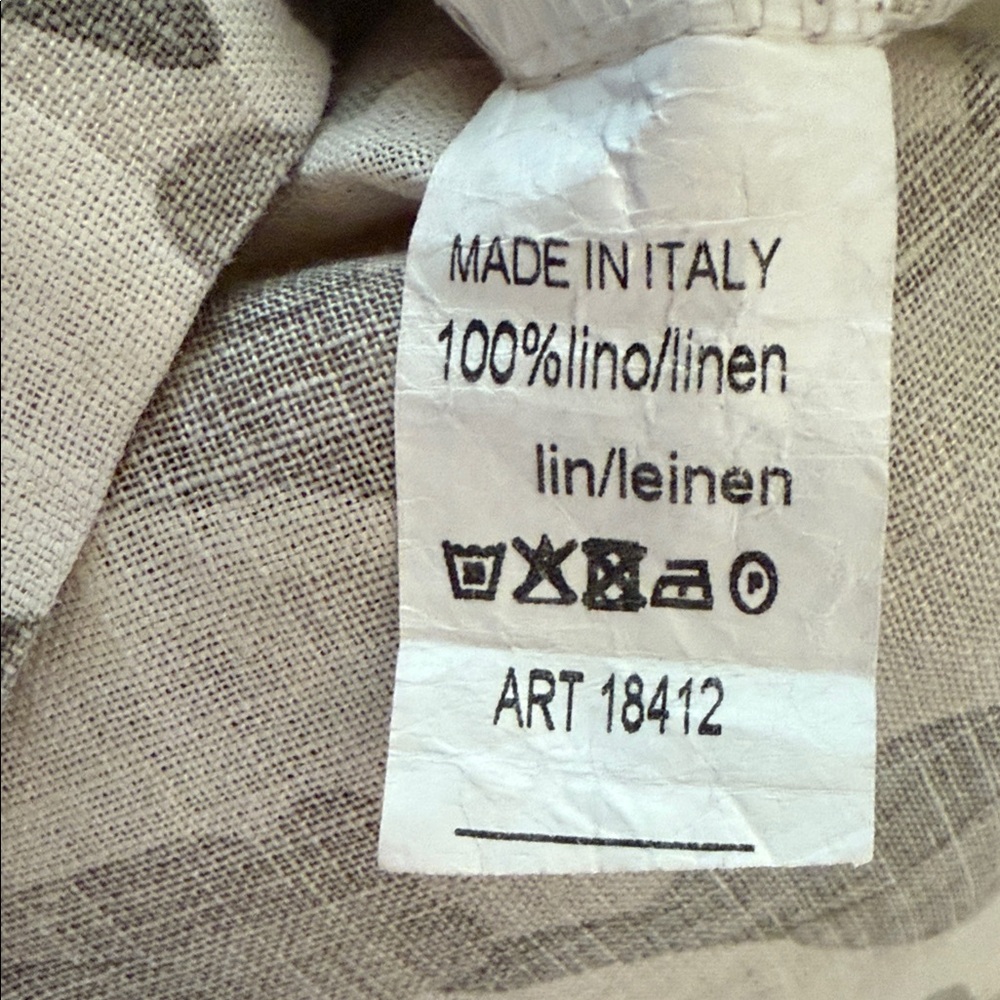 Camouflage Button-Up Linen Shirt XL - Picture 7 of 7
